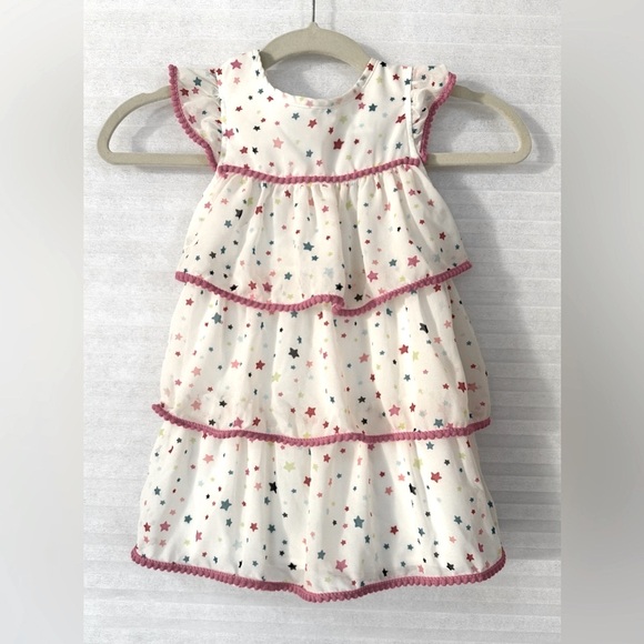 Goodlad White and Rainbow Star
Tiered Dress -Size 4T - Picture 1 of 10
